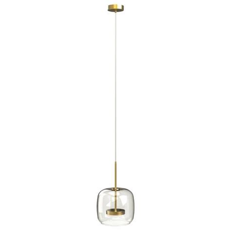 Mercator 7W Mod LED Clear Glass Pendant Light .